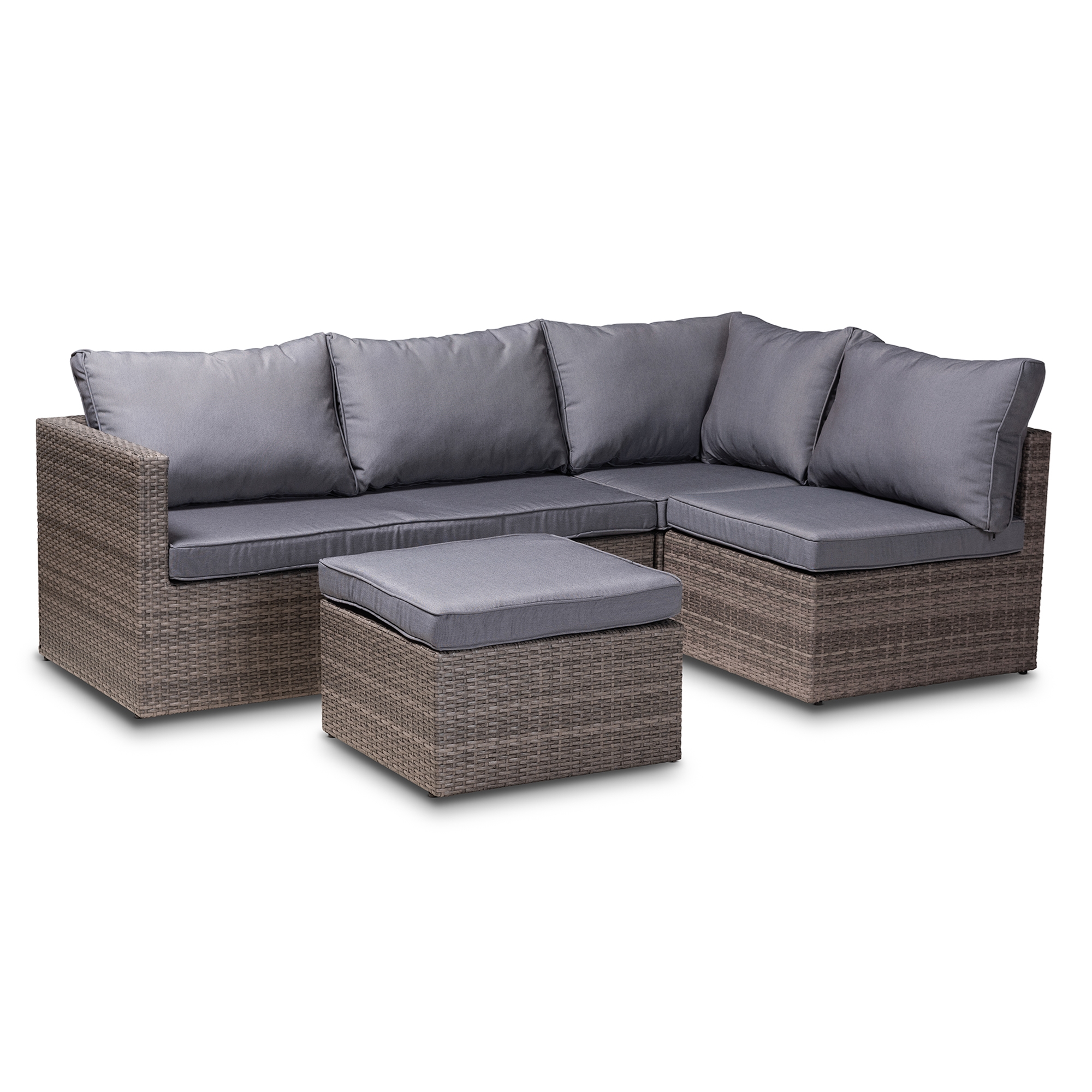 Rattan corner sofa on sale set studio